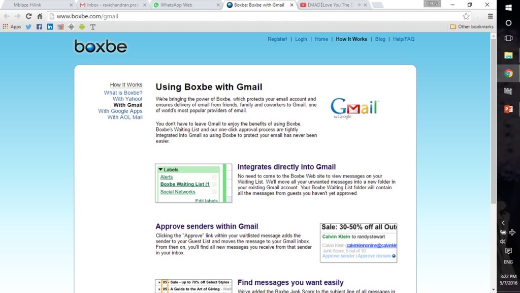 BOXBE, your new SPAM BOX for GMAIL – Why Surf Swim
