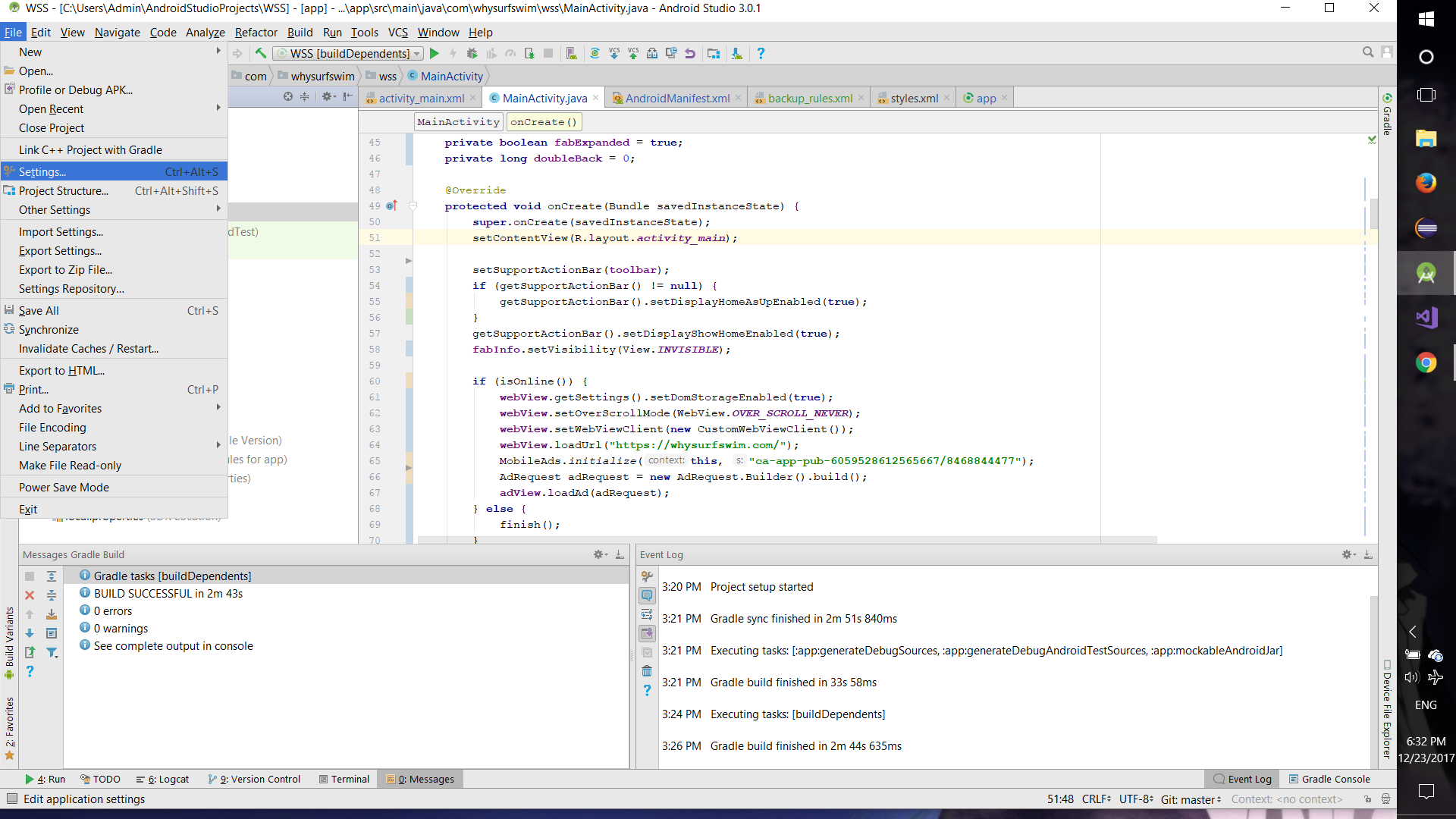 Add Eclipse Shortcuts in Android Studio – Why Surf Swim